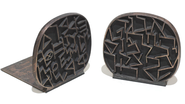 Modernist Bookends