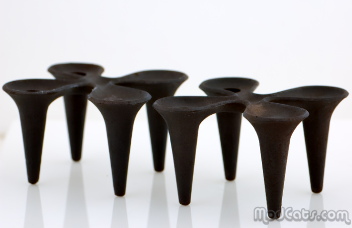 Dansk Cast Iron Candlestick Pair