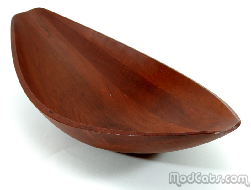 Dansk IHQ Large Staved Teak Canoe Bowl