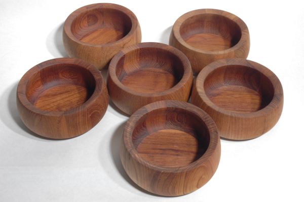 Dansk IHQ Teak Salad Serving Bowls