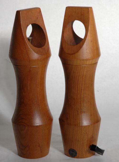 Danish Teak Pepper Grinder and Salt dispenser