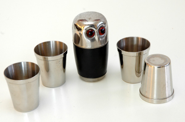 West German Owl - shot glass set.