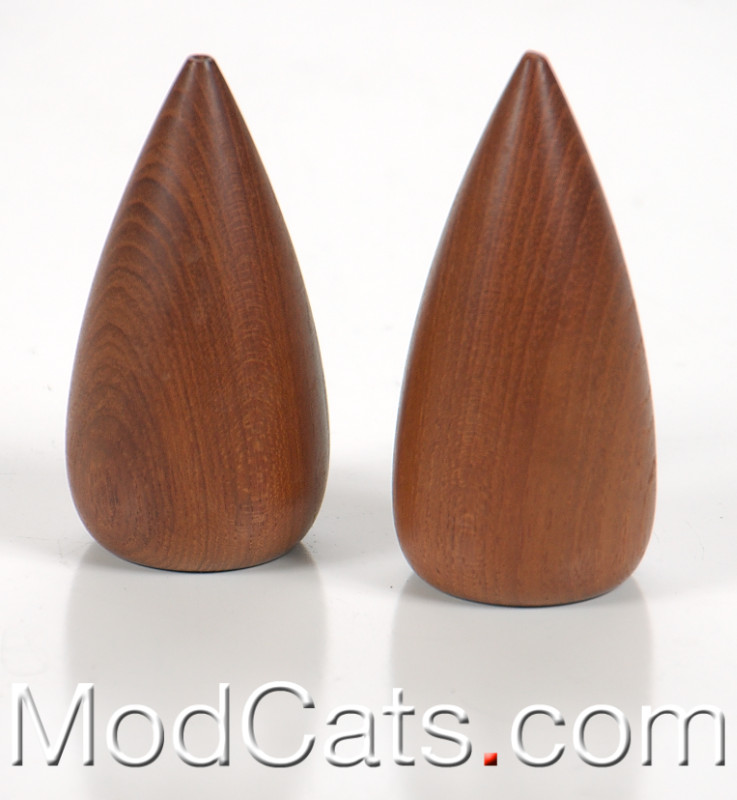 Teak Salt and Pepper Shakers