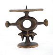 Cast Bronze Arts and Crafts Candlestick