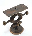 Cast Bronze Arts and Crafts Candlestick