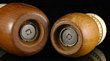 Teak and Ceramic Salt and Pepper Grinders