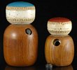 Teak and Ceramic Salt and Pepper Grinders