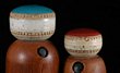 Teak and Ceramic Salt and Pepper Grinders