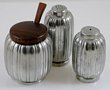 Just Andersen Pewter Salt Pepper and Mustard Condiment Set