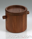 Unsigned Danish teak ice bucket 2.