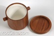 Unsigned Danish teak ice bucket 2.