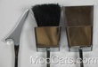 Alessandro Albrizzi chrome and lucite fire set