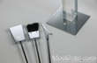 Alessandro Albrizzi chrome and lucite fire set