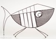 Vintage Weinberg Style Metal Fish Magazine rack