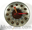 Higgins Art Glass GE Clock