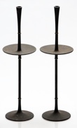 Dansk IHQ Tall Cast Iron Candlestick Pair