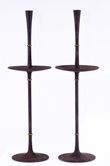 Dansk IHQ Tall Cast Iron Candlestick Pair