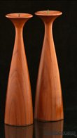 Turned Teak Candle sticks