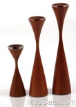 Set of three Rude Osolnik Candlesticks