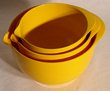Three Yellow Margrethe Mixing Bowls