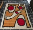 Large Abstract Rya Wool Rug