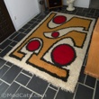 Large Abstract Rya Wool Rug