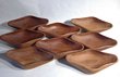 Teak Biomorphic 9-piece Salad Set