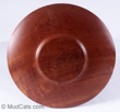 Turned Teak Platter with copper wire inlay