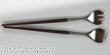 Teak and Stainless Salad Server Set