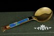 Tostrup Gold Enamel and Sterling Spoon