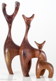 Wooden Deer Family