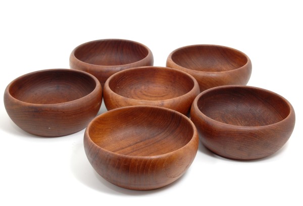 Wiggers Teak Salad Bowls